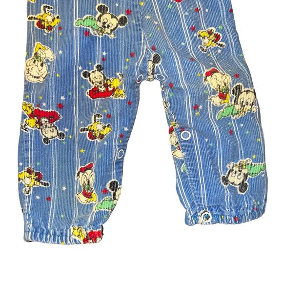 Vintage 1984 Disney baby mickey mouse, pluto , donald duck blue overalls newborn - Picture 4 of 7